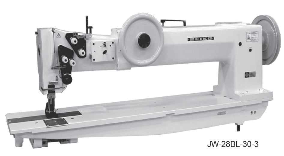 Seiko JW-28BL-30-3 Two needle Long Arm machine, Compound Feed