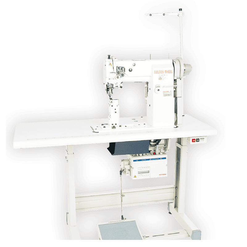 Golden Wheel CS-7363N-BFT Single Needle, Needle Feed, Large Hook, Post Bed Machine (with Auto footlift, thread trimmer &amp; backtacking)