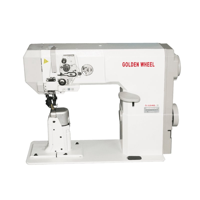 Golden Wheel CSR-8891D-LBFT Direct Drive, Single Needle, Needle Feed &amp; Top/Bpottom Roller Feed, Postbed Machine (with Automatic undertimmer &amp;backtacking &amp; roller presser lifting)