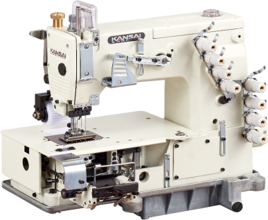 Kansai Special DFB1404P    4 Needle, Flatbed, Double Chainstitch Machine