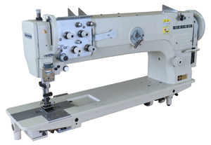 Seiko LSWNH-28BL-20-1-BTFL 20 inch long arm and high arm, Large vertical axis hook, Compound feed and walking foot, Reverse stitch, Lockstitch machines