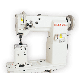 Golden Wheel CS-8350 Double Needle, Unison Feed, Post Bed Machine (Large Hook)