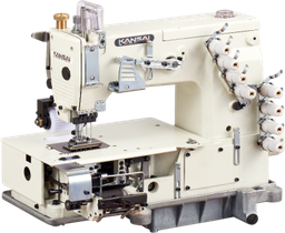 Kansai Special DFB1404P    4 Needle, Flatbed, Double Chainstitch Machine