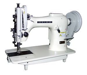 SEIKO SK-2B-1 Single Needle, Drop Feed and walking foot, Large Horizontal axis Hook , Heavy Duty Lockstitch Machine